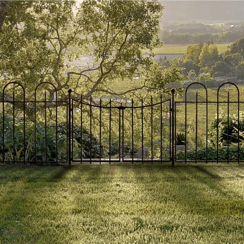 Vigoro Empire/Westbrook 41 in. x 2.3 in. x 2.3 in. Black Steel Fence Post - Image 12