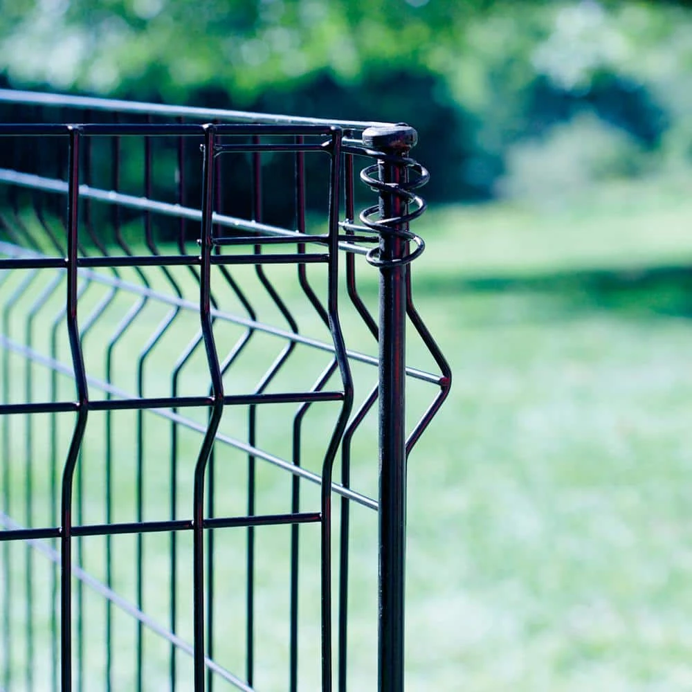 Vigoro 44 in. H x 36 in. W Steel Multi-Purpose No Dig Black Fence Panel - Image 12