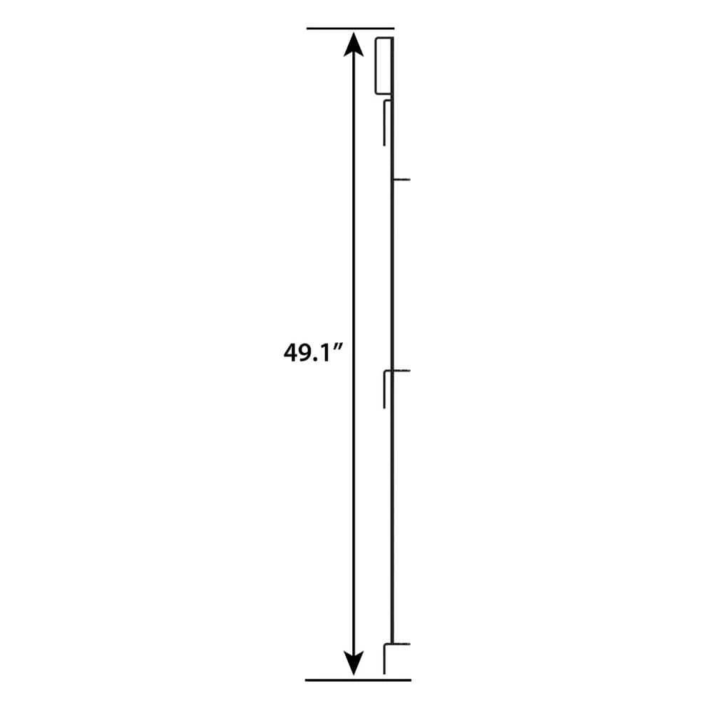 Vigoro 49 in. H Steel No Dig Garden Fence Multi-Purpose Latch (2-Pack) - Image 3