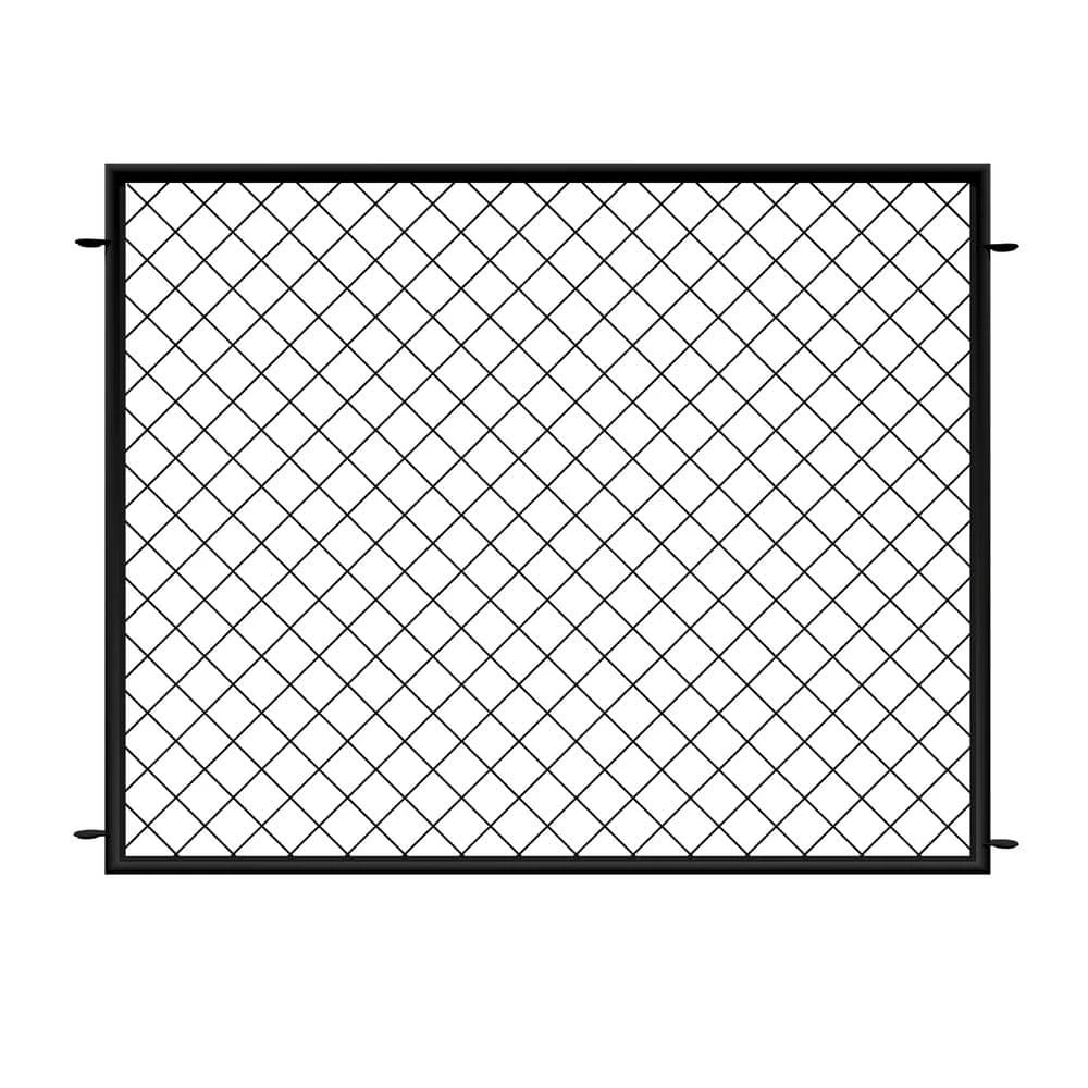 Vigoro 37.3 in. H x 51 in. W Steel Diamond Mesh Garden Fence Panel