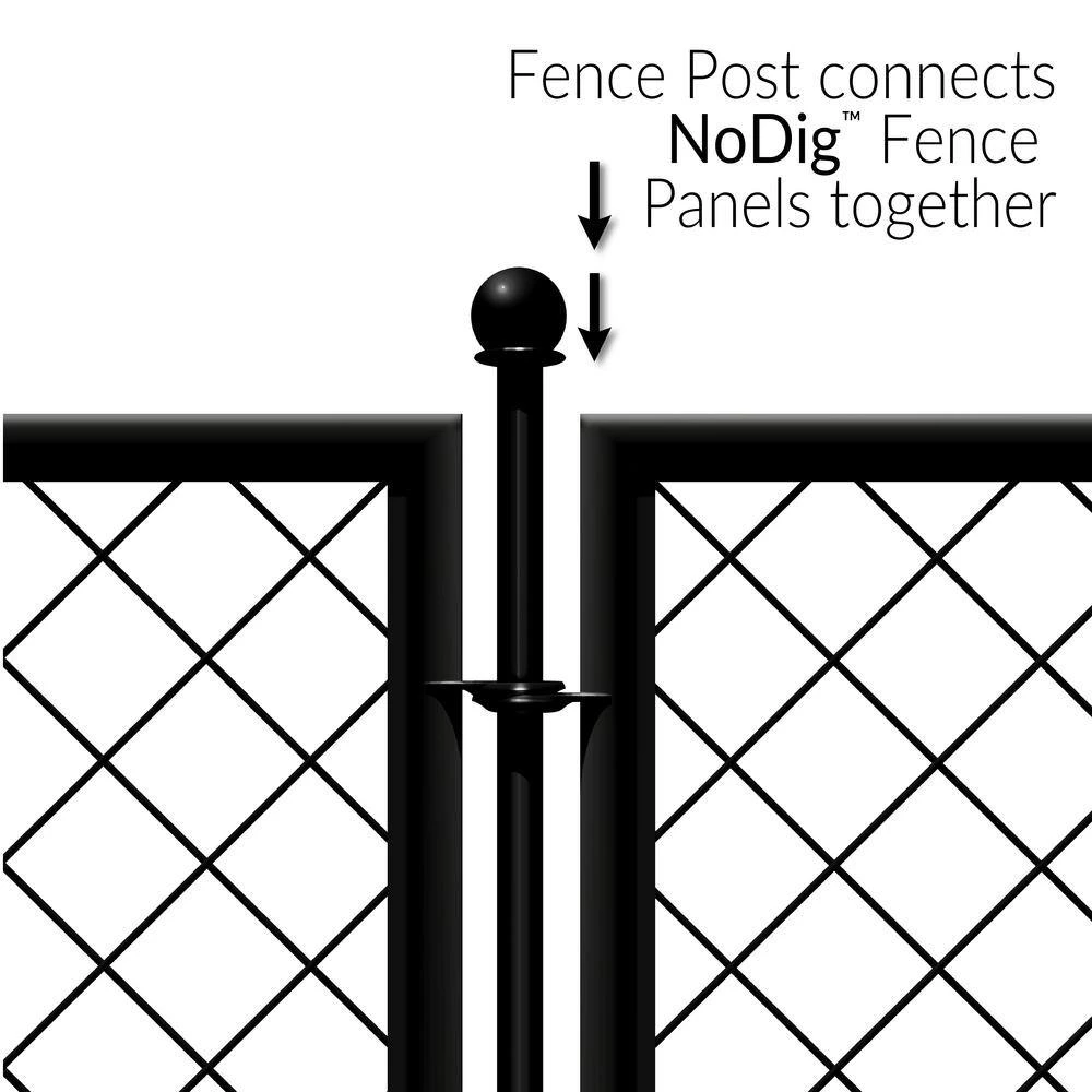 Vigoro 37.3 in. H x 51 in. W Steel Diamond Mesh Garden Fence Panel - Image 8