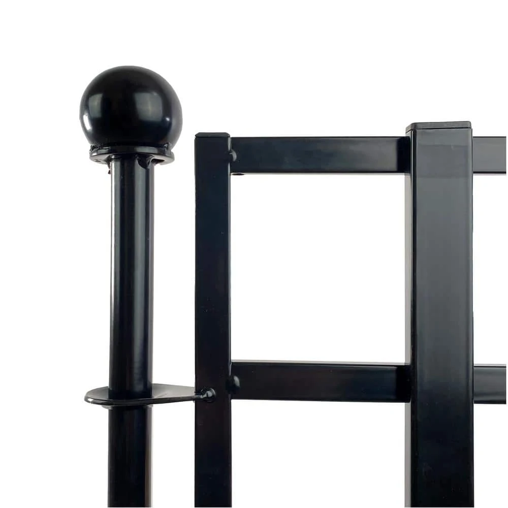 Vigoro 37.2 in. H x 42.87 in. W Steel 3-Rail Garden Fence Panel - Image 8