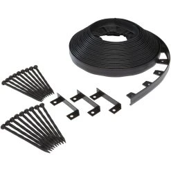 Vigoro 60 ft. No-Dig Landscape Plastic Edging Kit