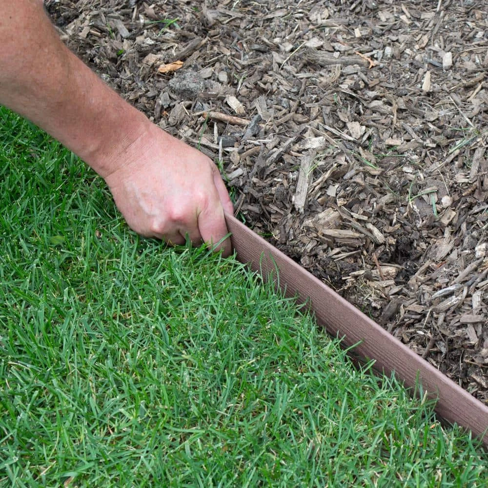 Vigoro 20 ft. Premium Brown Composite Edging - Image 4
