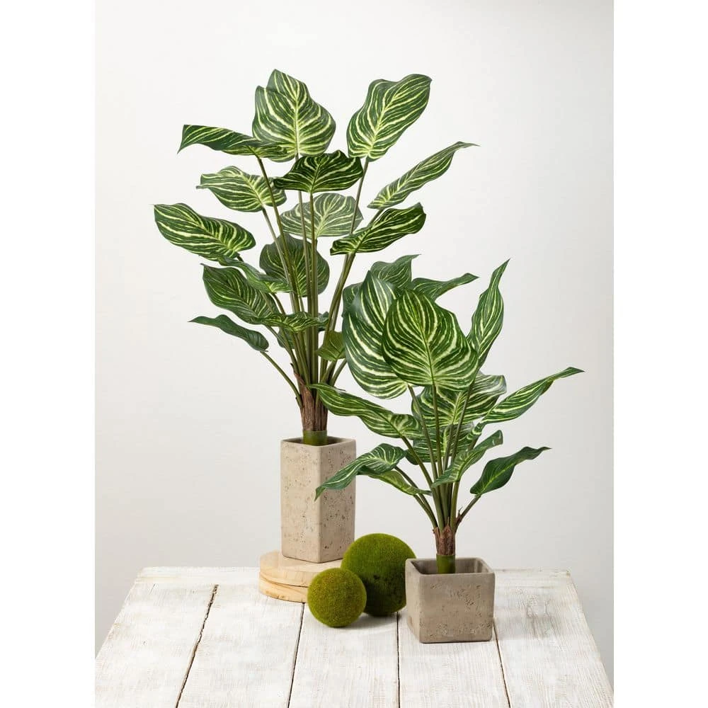 SULLIVANS Gray Cement Square Planter - Image 3