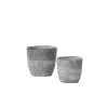 SULLIVANS Gray Cement Pot (Set of 2)