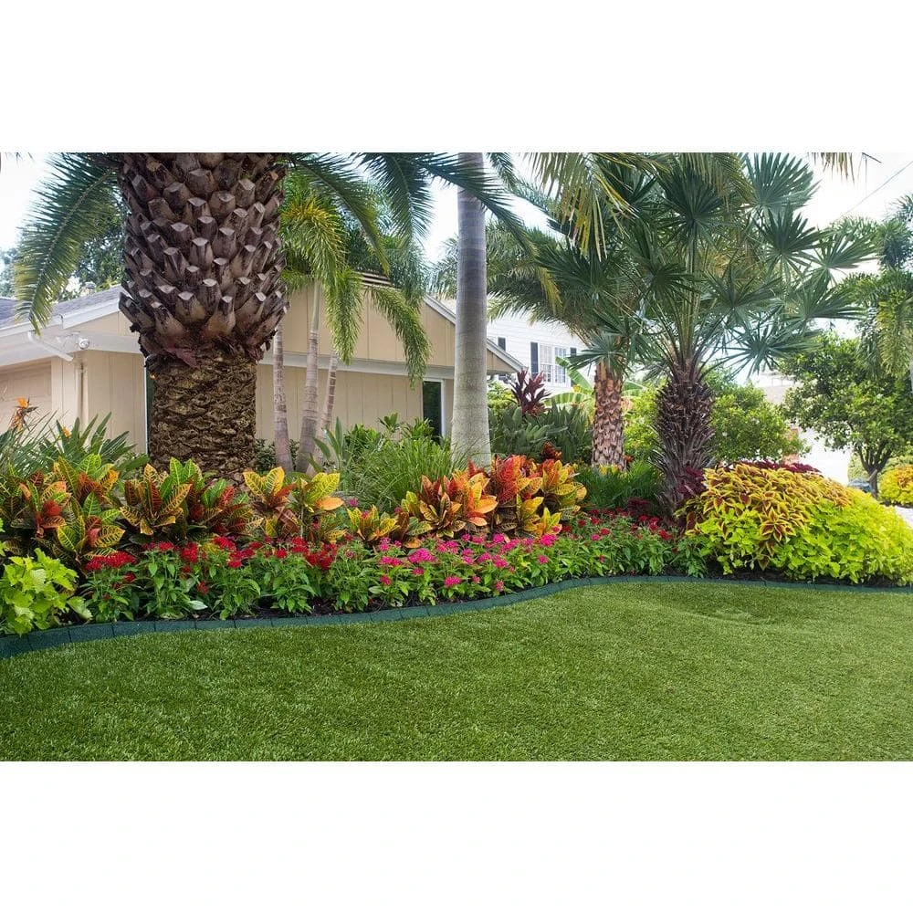 Vigoro EcoBorder 4 ft. Green Rubber Landscape Edging (6-Pack) - Image 2