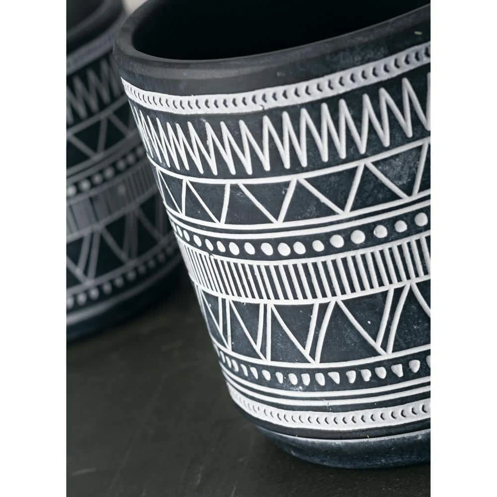 SULLIVANS Multi-Color Ceramic Flower Pots (Set of 2) - Image 3