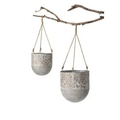 SULLIVANS Multi-Color Metal Hanging Planters (Set of 2)