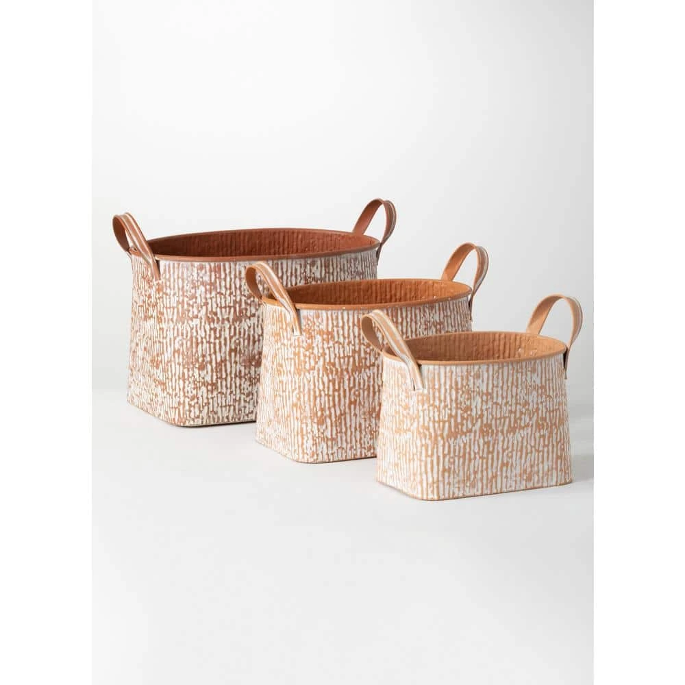 SULLIVANS Multi-Color Metal Speckled Planter (Set of 3) - Image 4