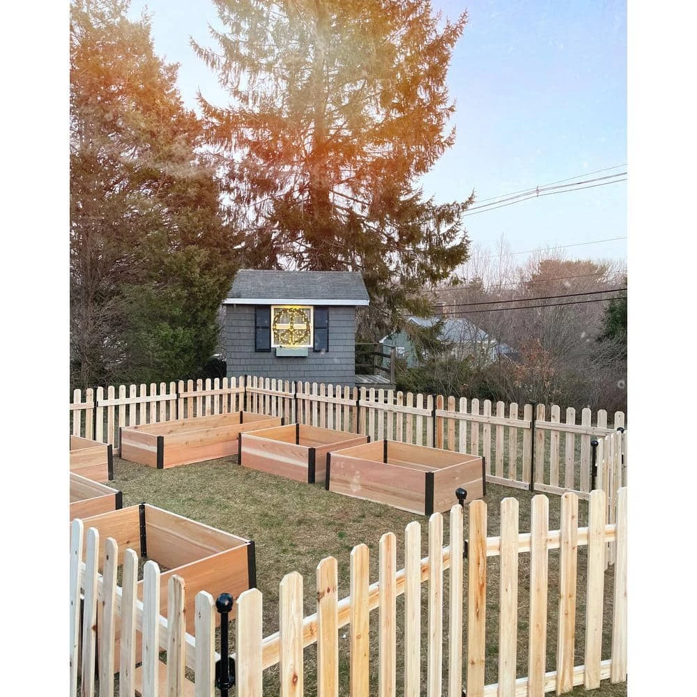 Vigoro 37.1 in. H x 45.35 in. W Cedar Garden Fence Panel - Image 10