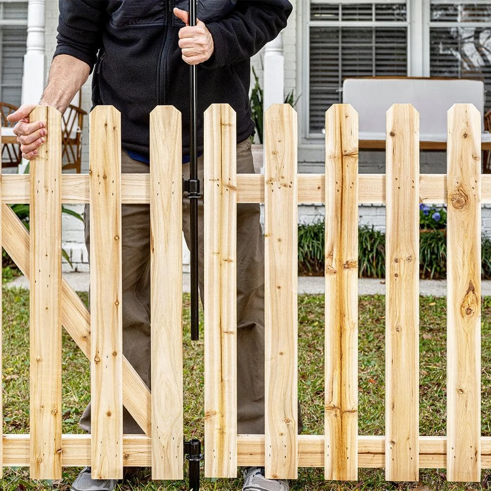 Vigoro 37.1 in. H x 45.35 in. W Cedar Garden Fence Panel - Image 14