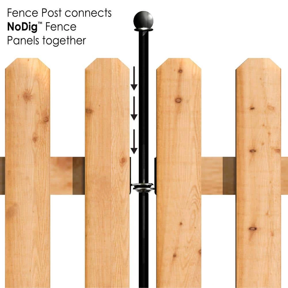 Vigoro 37.1 in. H x 45.35 in. W Cedar Garden Fence Panel - Image 3