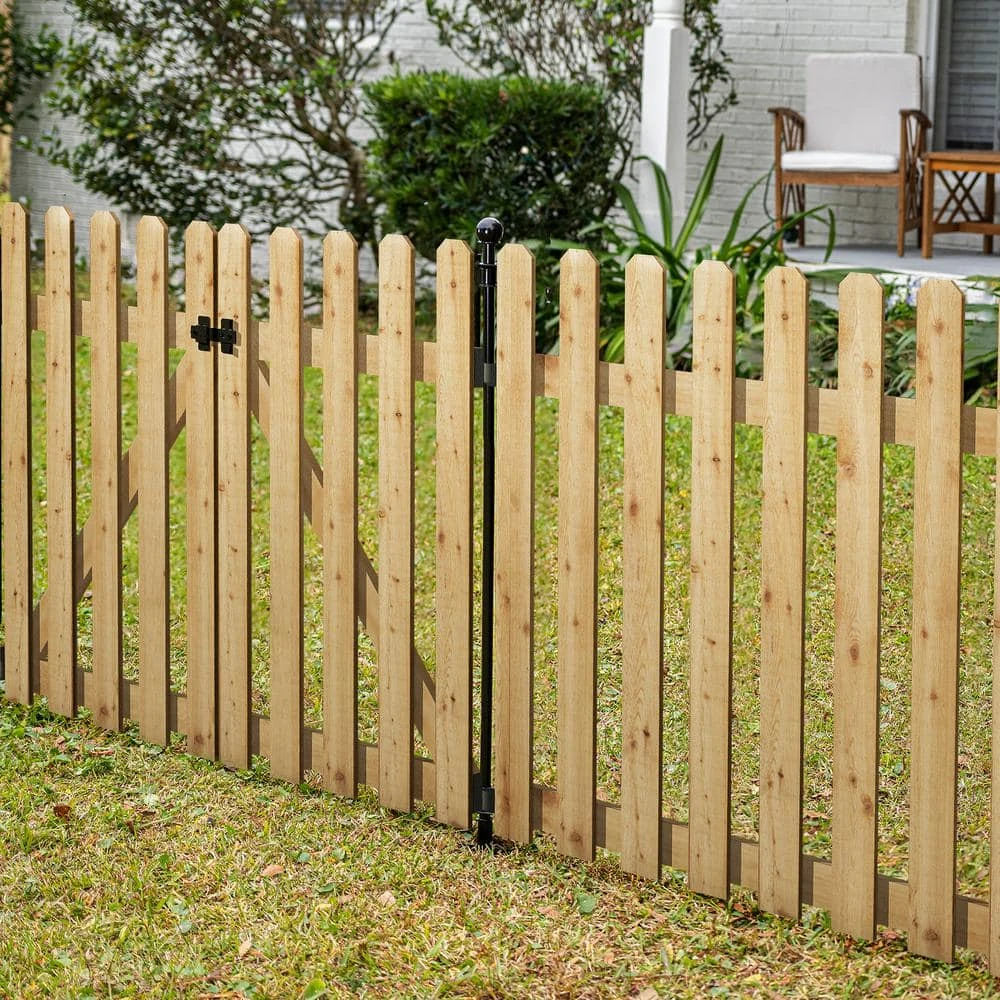Vigoro 37.1 in. H x 45.35 in. W Cedar Garden Fence Panel - Image 8