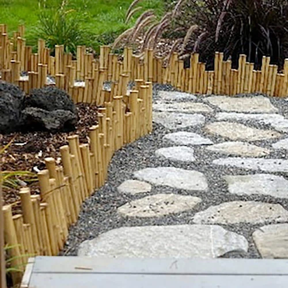 Vigoro Natural Pipe Organ 8 in. Bamboo Garden Fence - Image 5