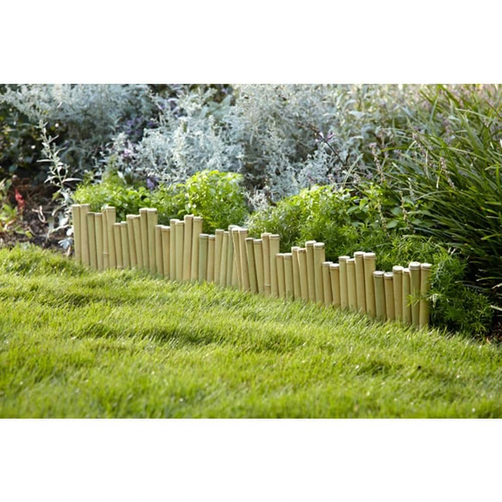 Vigoro Natural Pipe Organ 8 in. Bamboo Garden Fence - Image 6