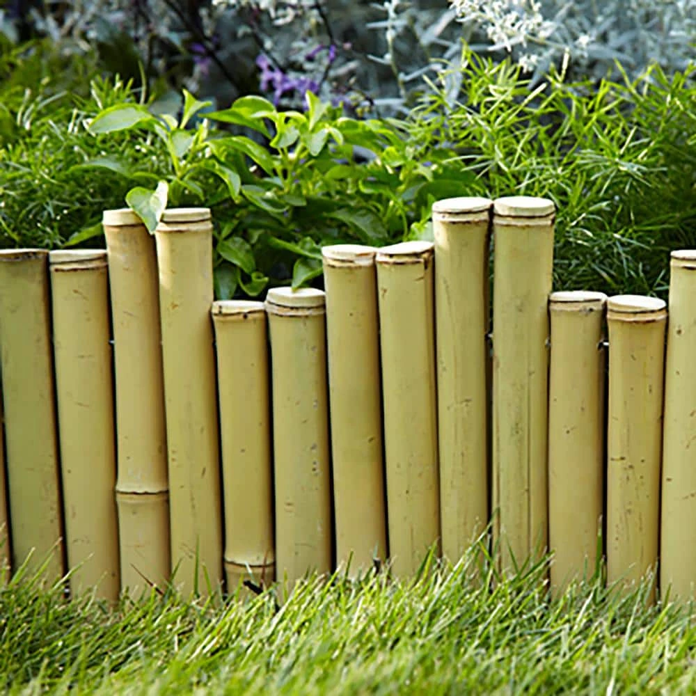 Vigoro Natural Pipe Organ 8 in. Bamboo Garden Fence - Image 4