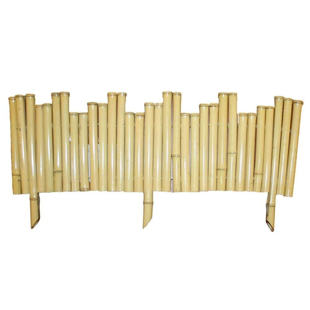 Vigoro Natural Pipe Organ 8 in. Bamboo Garden Fence