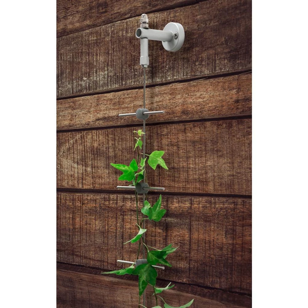 Vigoro 8 ft. Stainless Steel Wire Rope Plant Trellis - Image 4