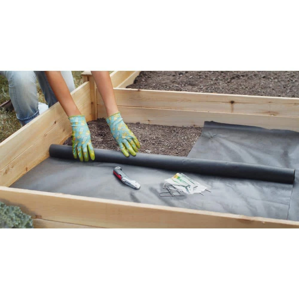 Vigoro 40 in. x 36 ft. PLA Natural Weed Control Landscape Fabric - Image 7