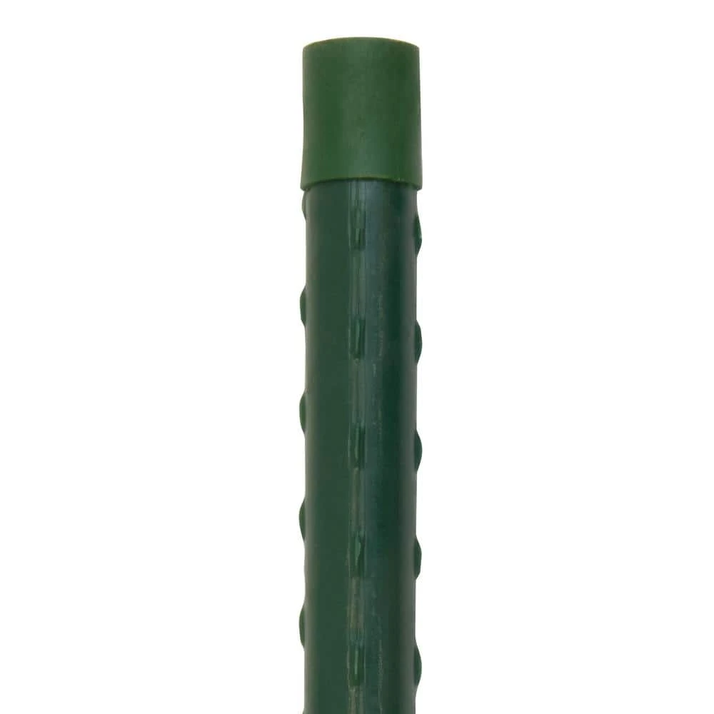Vigoro 6 ft. Green Colored Heavy Duty Steel Core Garden Stakes - Image 5