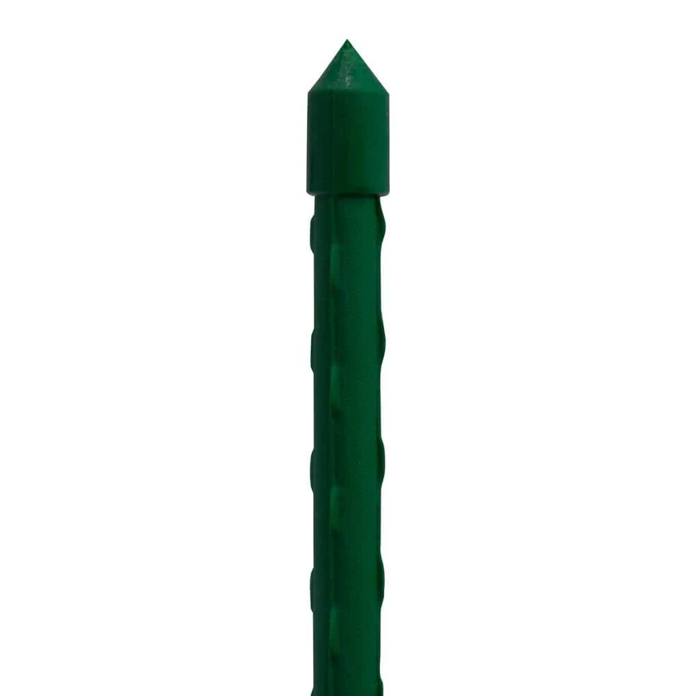 Vigoro 6 ft. Green Colored Steel Core Garden Stake - Image 7