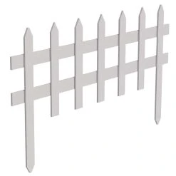 Vigoro 36 in. Wood Picket Garden Fence